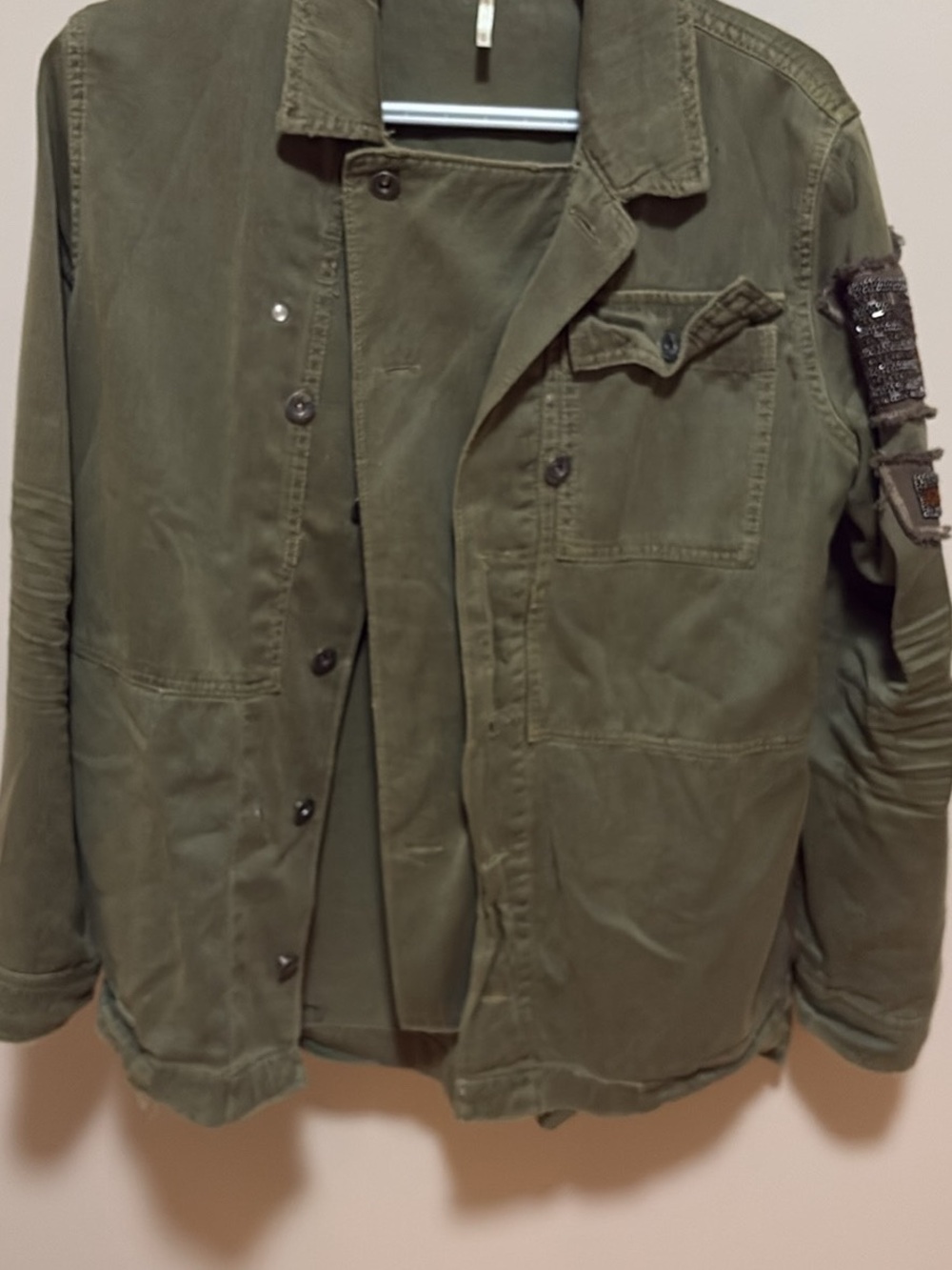 FREE PEOPLE Urban Outfitters Olive Green Utility Jacket
